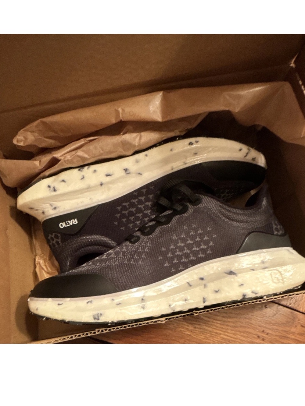 Ratio Men's Athletic Sneakers with Speckled White Sole